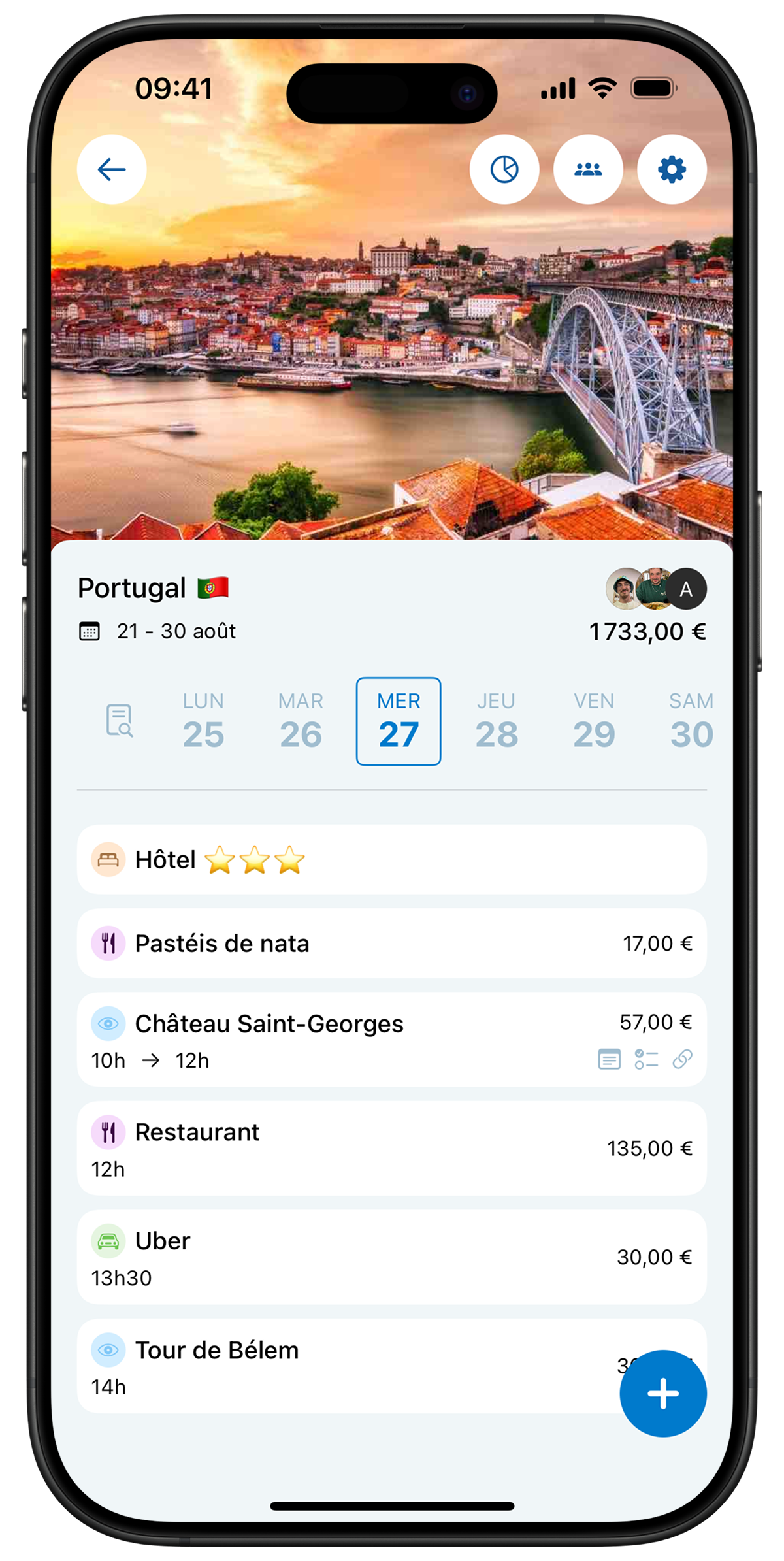 Exemple d'un voyage sur Trivel